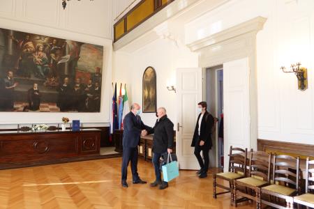 Sprejem Nika Pletikosa pri županu Občine Piran (2)